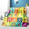 Cute Cartoon Puppy Blanket - Lightweight Flannel Throw for Sofa and Bed ,Digital Printed Blanket with Soft & Worm Flannel Fabric