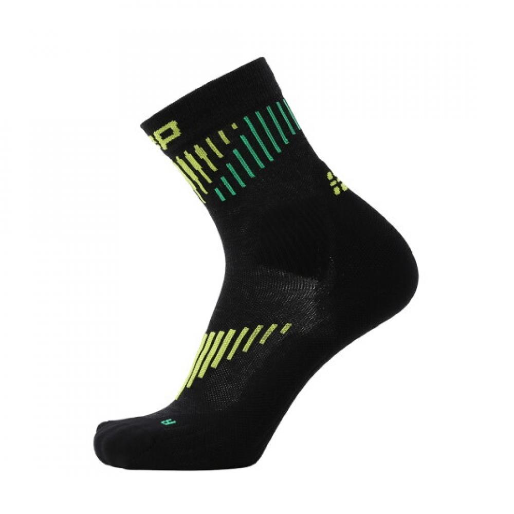 Носки компрессионные Cep Men S Core Run Merino, средняя высота, 3.0, Черный Лайм Wp8clv