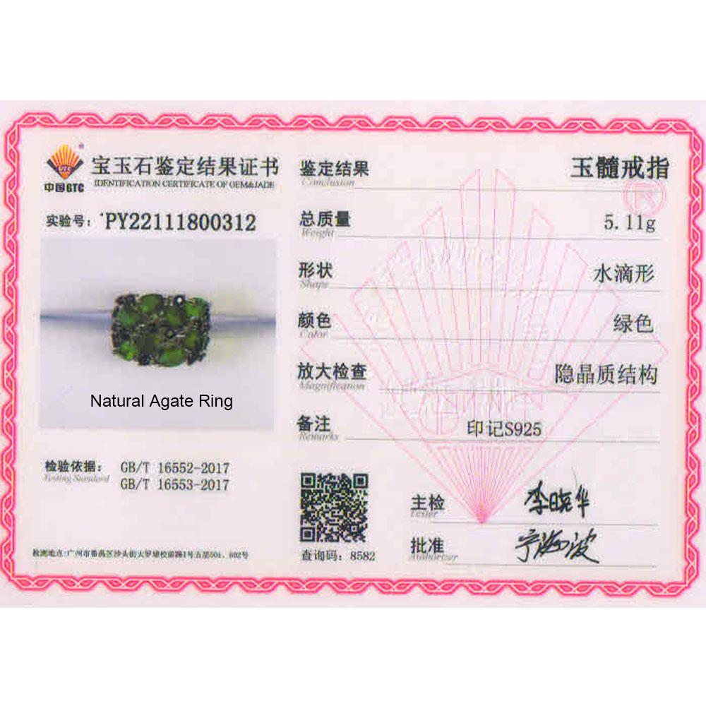 Очаровательный комплект украшений из натурального зеленого агата, кольца, серьги, серебро 925 пробы для женщин, жены, роскошный дизайн, подарок на годовщину