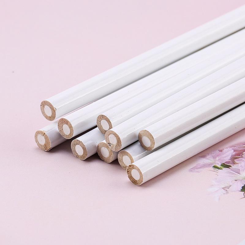 Wooden Nail Art Point Pen Double Head Point Diamond Pen Cross Stitch Diamond Drawing Tool White Pencil