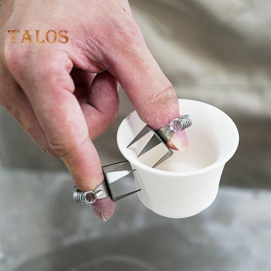 2 шт. зажим для глазури из нержавеющей стали эргономичный комфортный простой в очистке многофункциональный инструмент для нанесения цвета глазури