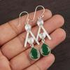 Green Onyx Gemstone Jewelry, 925 Solid Sterling Silver Earrings, Handmade Attractive Earrings For Wedding Gift