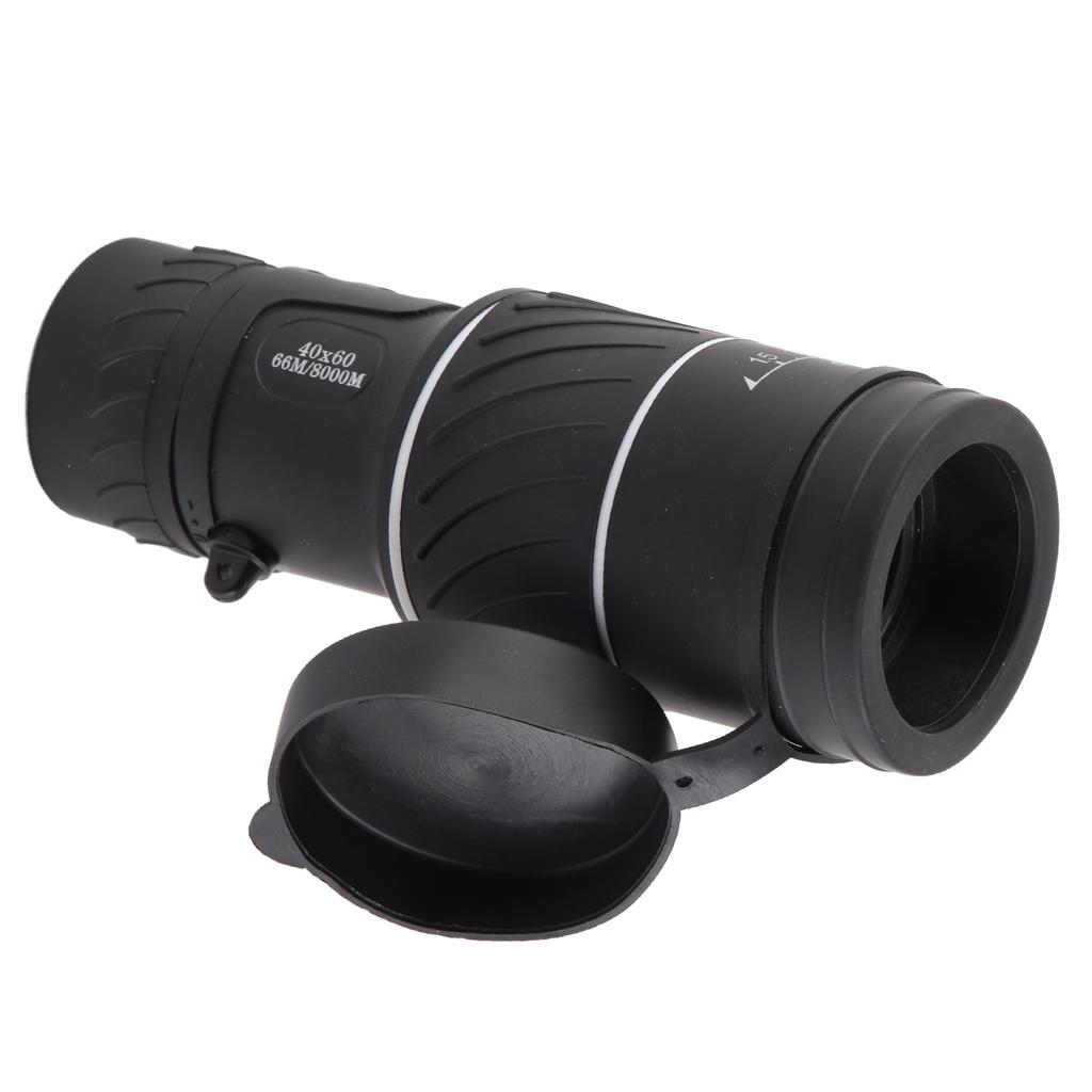 40 X 60 HD черный карманный телескоп для улицы с низкой освещенностью ночной съемкой с зеленой пленкой монокуляр