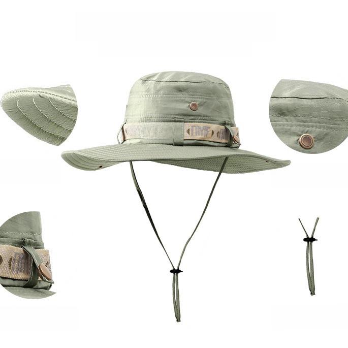 Unisex Wide Brim Sun Protection Hat for Outdoor Activities