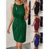 Новое весенне-летнее отпускное повседневное ездовое на работу удобное сексуальное элегантное женское модное принтованное платье