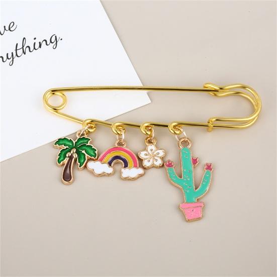 Брошь-булавка креативной формы, нержавеющая одежда, декоративная булавка, ювелирная брошь