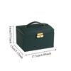 Rings Necklace Jewelry Holder PU Leather Jewelry Storage Case Simple Square Jewelry Box  Vacation