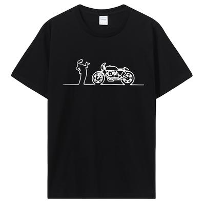 Мужская и женская футболка Moto La Linea Nomads Футболка Lineman TV Series Одежда из хлопка Футболки Футболка в стиле хип-хоп Уличная одежда