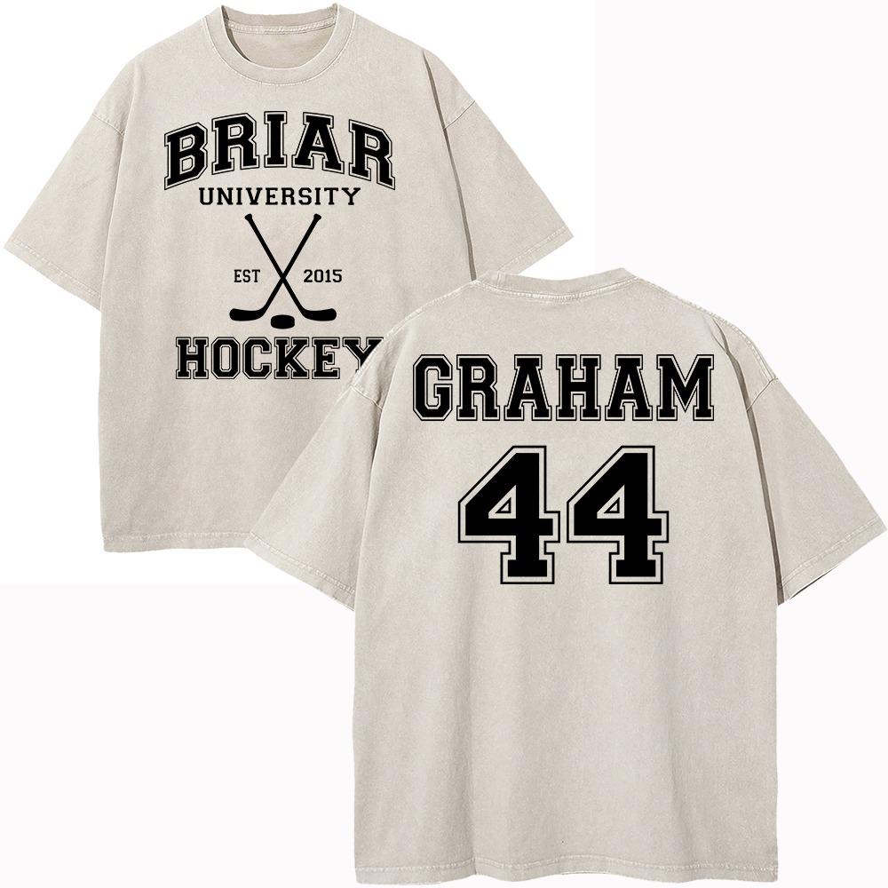 Ретро Выцветшая Campus Graham 44T Футболка Модная Мужская Briar University Hawks Di Laurentis66 Tucker 46T Футболка