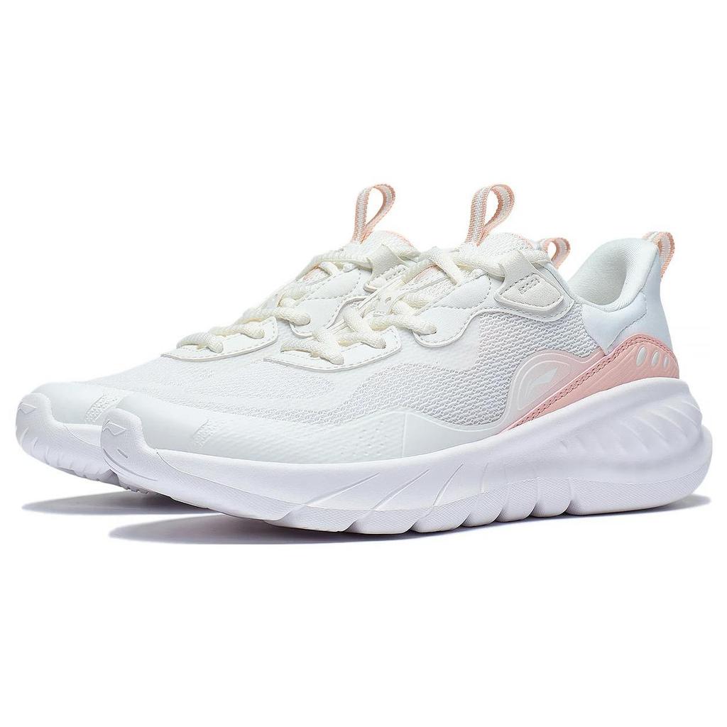 Li Ning Easy Fit Fle Амортизация Нескользящие Износостойкие Дышащие Низкие Повседневные Беговые Кроссовки Женские ARST074-1