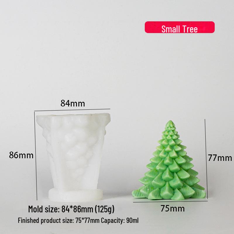 3D Christmas Tree Silicone Mold for Candles and Aromatherapy