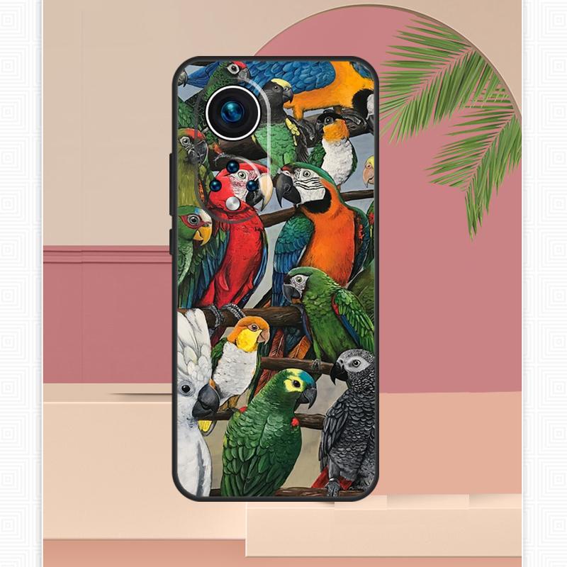 Animal Parrot Birds Case For Honor Magic 5 6 7 8 Pro Honor 400 Lite 200 X9c X9b X9a X8b X8a X8c 50 70 90 Cover