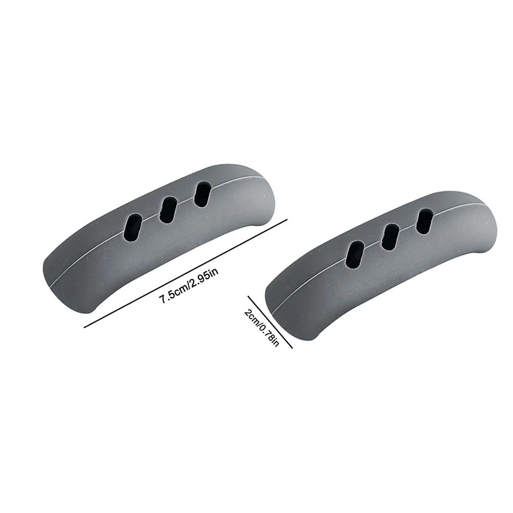 1 пара силиконовых ручек, противоожоговые, нескользящие, силиконовые, для кастрюль, чехлы для ручек с теплоизоляцией, кухонные принадлежности