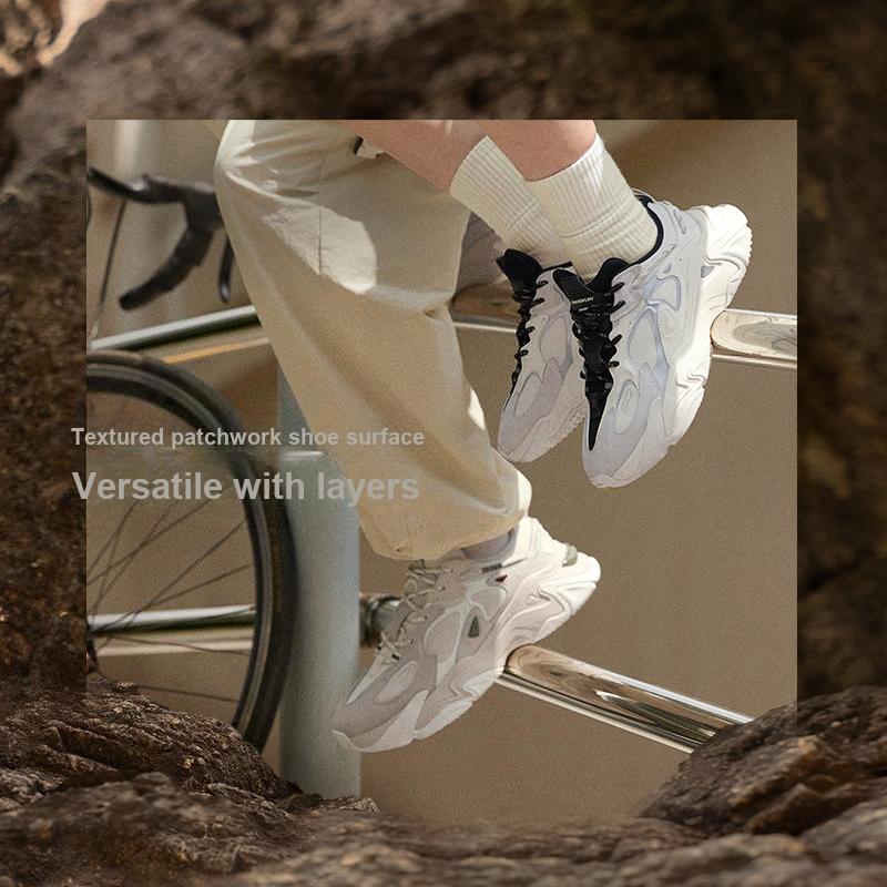 Li Ning CF Su Series Qian Hang Ce 2 Модные универсальные нескользящие прочные низкие повседневные туфли для повседневной носки Женские кроссовки Черный Серый AGLT168-8