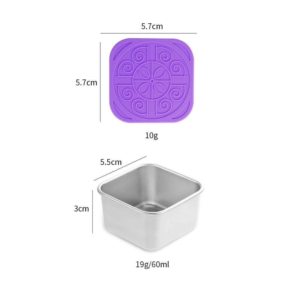 With Silicone Lids Salad Box Leakproof Food Storage Box Portable Sauce Cup