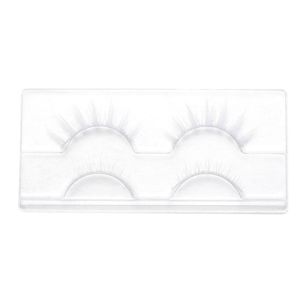 Lightweight Lash Extension White False Eyelashes Upper Lower Eyelashes Halloween Cosplay Lashes