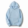 220g Solid Color Fleece-Lined Hooded Sweatshirt Unisex Loose Fit Casual Pullover Fall