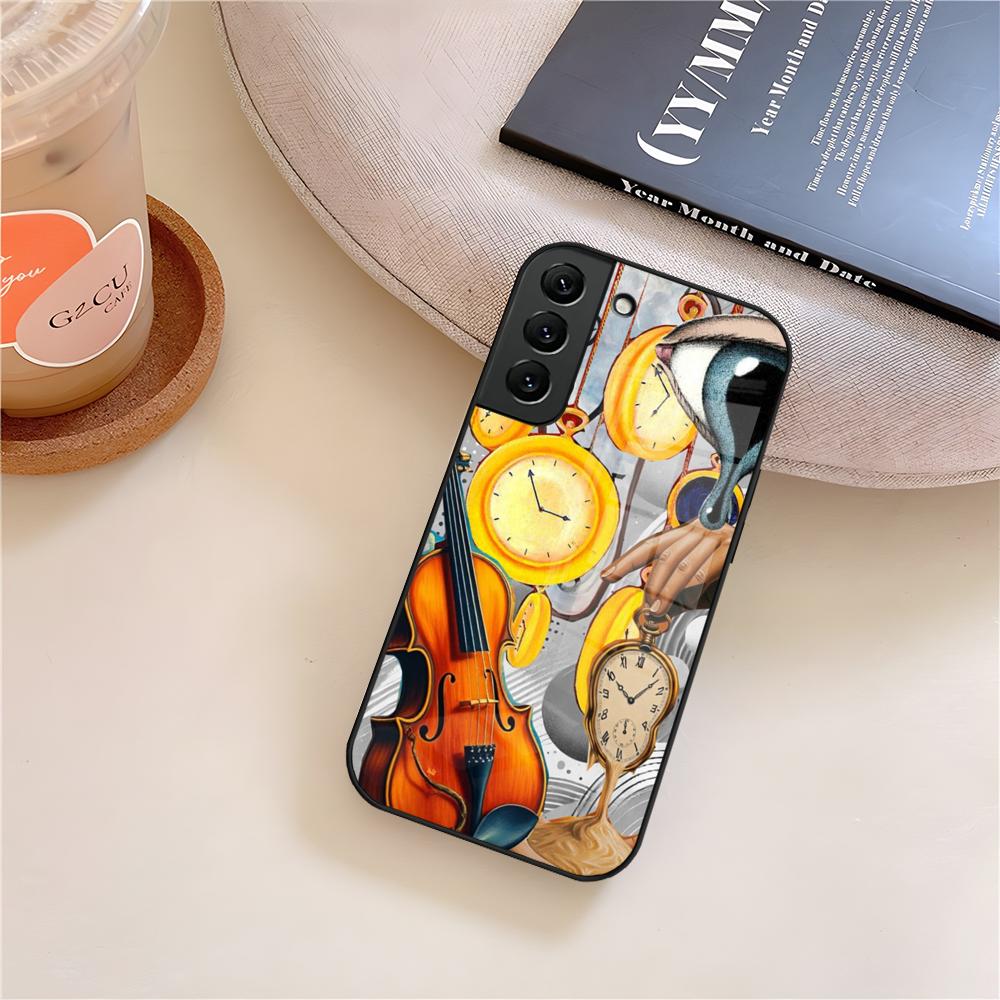 Salvador Dali Art Phone Case Glass For Samsung Galaxy S26 S25 S23 S24 S21 S22 S20 Ultra Fe Plus A15 A14 Cover