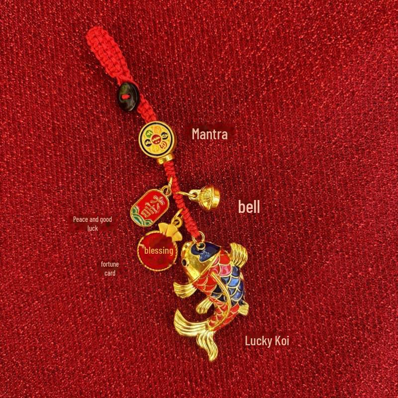 Высококачественная подвеска-ключ от автомобиля с символом удачи: Привлекающий удачу амулет для сумок, телефонов и многого другого