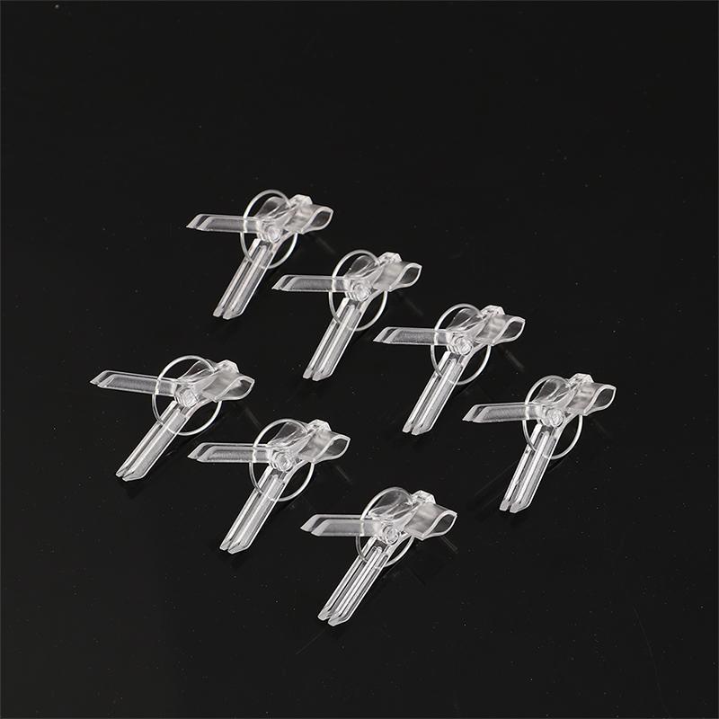 100 шт. 15x35 мм зажимы для прививки овощей зажим для прививки садовых растений рассада прозрачный пластиковый соединительный садовый инвентарь