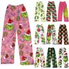 Children's Christmas Printed Pants Plush Casual Pants