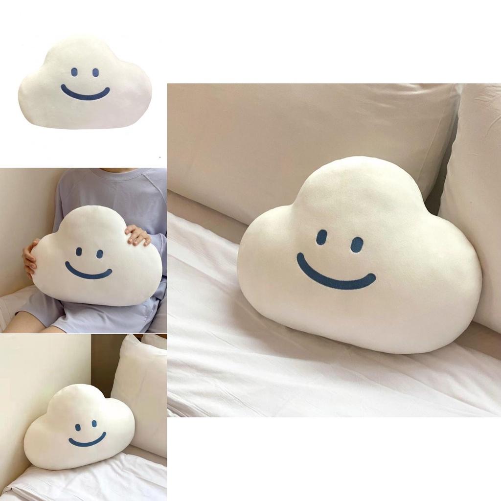 Soft And Cuddly Cloud Emoji Pillow For Girls Unique Korean Ins Design