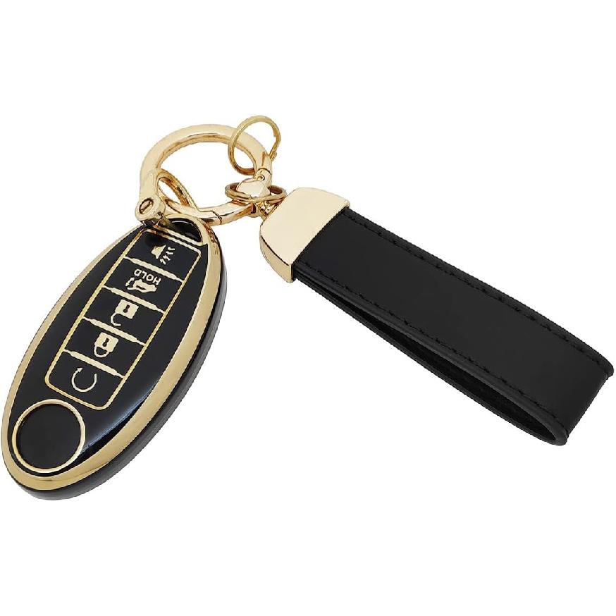 TPU Key Fob Cover fit for Infiniti JX35 Q50 Q60 QX80 for Nissan Altima Murano Pathfinder Maxima Rogue Key Fob