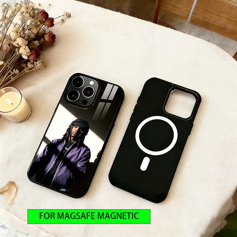 Raper K-King Von Phone Case For iPhone17,16,15,14,13,12,11 Plus,Pro Magnetic with Magsafe Wireless Charging