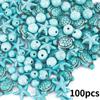 100 шт. бирюзовых морских черепах в виде звезды Чжухай, красочные бусины морской жизни, бисер для рукоделия, изготовление ювелирных изделий, браслетов, ожерелий, цепочек для ног, принадлежности для самостоятельного изготовления