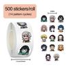 500 шт. Декоративный стикер-ролл для журнала, планировщика, скрапбукинга, поделок DIY, стикеры для запечатывания стаканов, бутылок