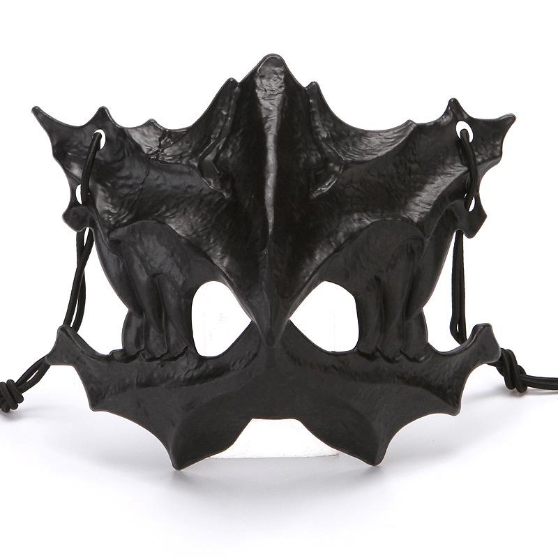Маска Черепа для Вечеринки Длинные Зубы Демон Скелет Маска на Половину Лица Волк Дракон Тигр Ходзюу Нуэ Маска Косплей Реквизит для Хэллоуина