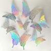 12Pcs 3D Hollow-out Butterfly Wall Sticker Kids Room Wall Decal Home Decoration