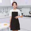 Детский фартук для родителей и детей, мамы и дочери, для домашней кухни, женская мода, корейская версия, креативный клетчатый без рукавов, милый фартук
