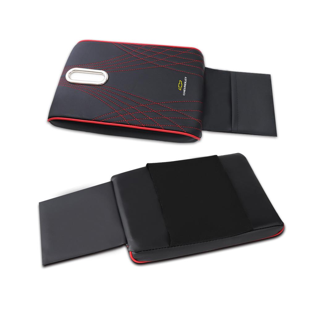 AABJT1 Car Armrest Cushion Mat Tissue Box Holder Center Console Cover Pad For Chevrolet Cruze Colorado Spark Captiva Malibu Trax Aveo
