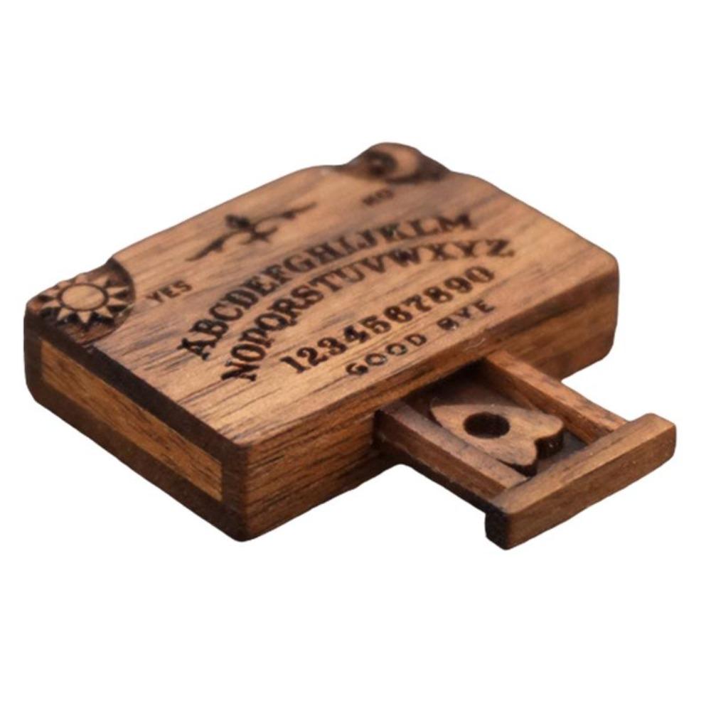 Handmade Wooden Miniatures Talking Spirit Board Emotional Love Drawer New Ouija Board with Drawer