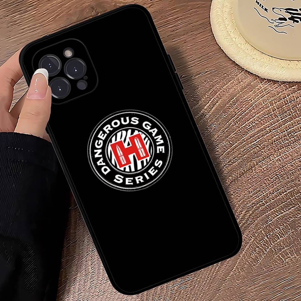 Логотип Hornady для iPhone 17 16 15 14 13 12 11 Pro Max Plus Ударопрочный Черный Мягкий Чехол для Телефона