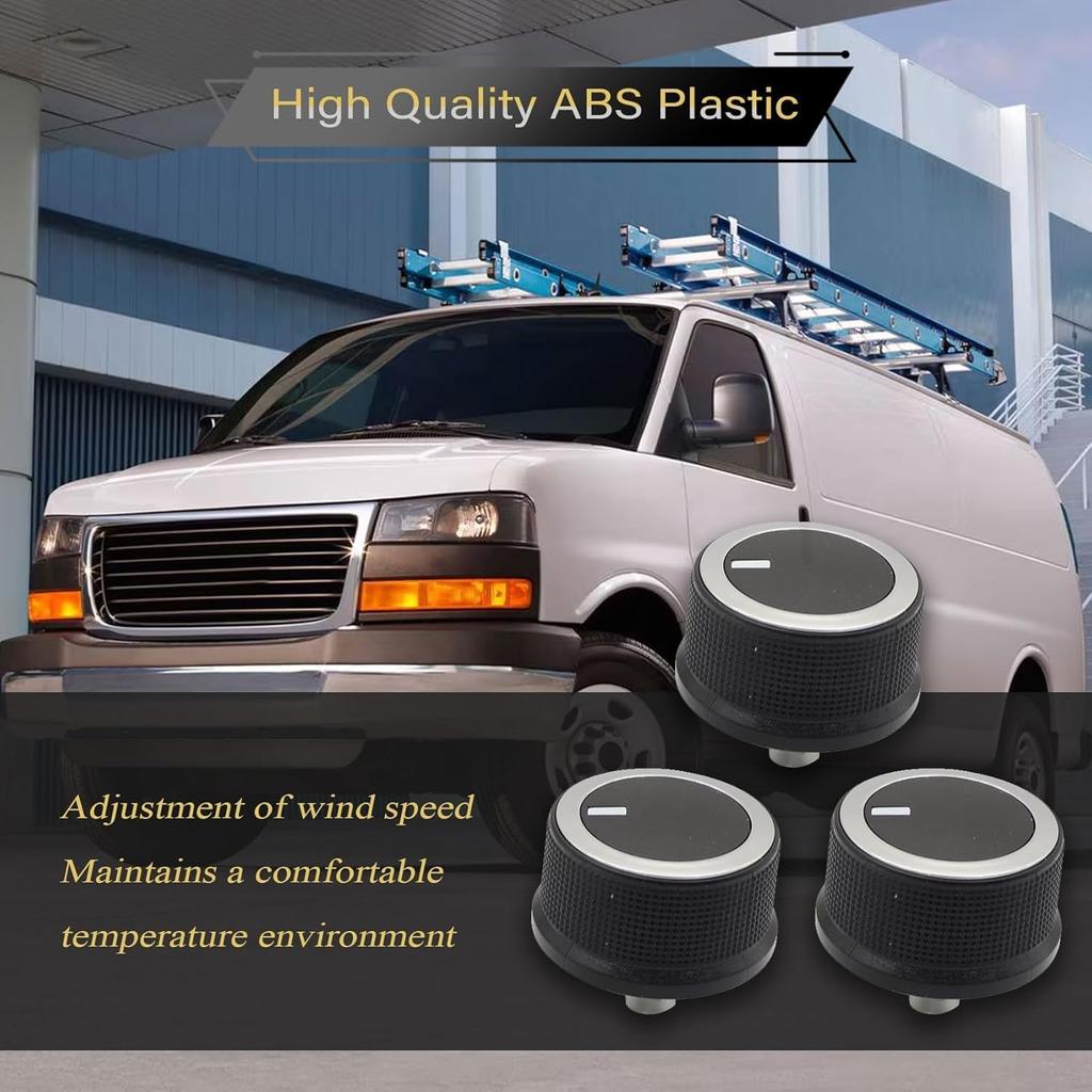 Priprilod AC Temperature Control Knob Compatible with Chevrolet Express 2008-2021 Compatible with GMC Savana 2008-2017#84141127 84793085