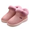 Women Boots Waterproof Winter Warm Fur Ankle Boots Couple House Thick Soled Warm Cotton Shoes Woman Botas Mujer Zapatos
