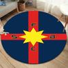 Круглый ковер FCSB, Ковер для гостиной, спальни, дивана, игровой комнаты, Декор, Нескользящий коврик для пола