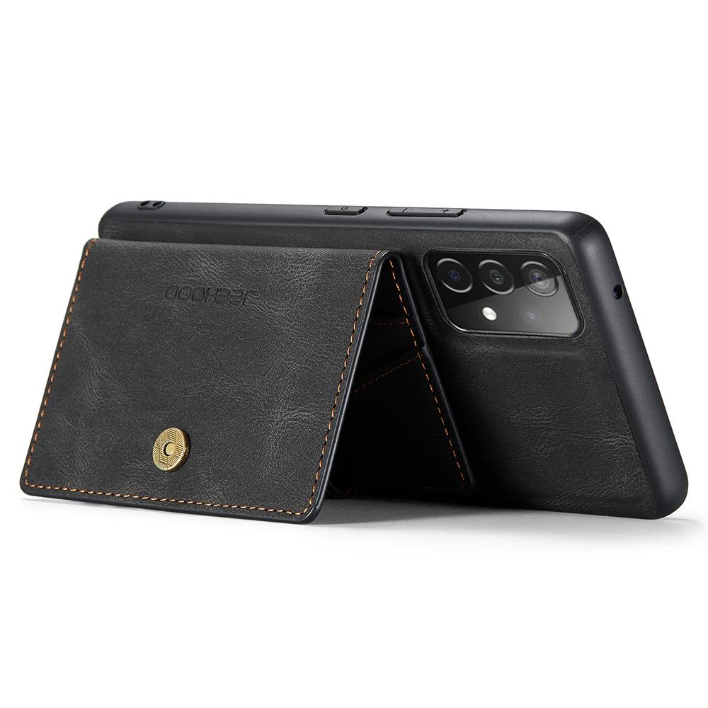For Samsung Galaxy A33 5G Case Magnetic Detachabl Leather Back Cover Card Holder Pocket