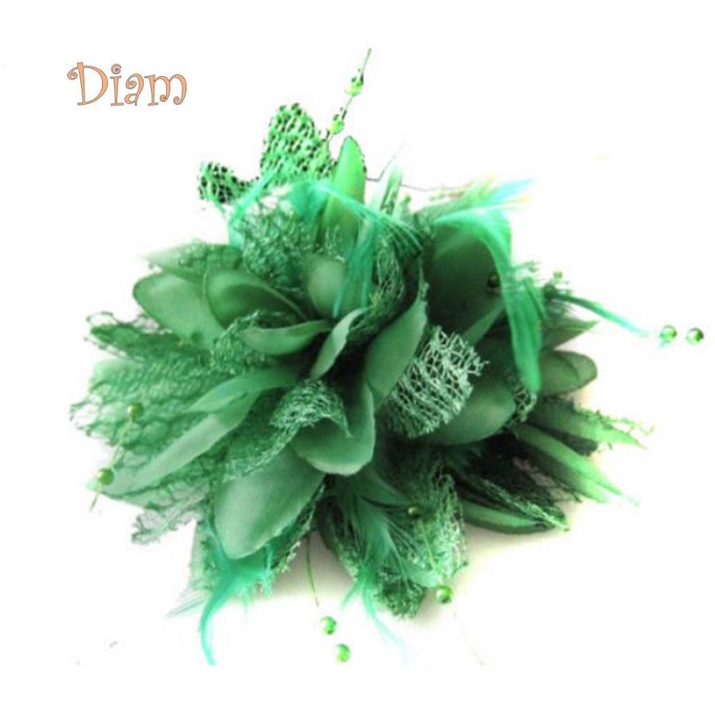 Tenfyer женский цветок перо корсаж ободок для волос заколка для волос головной убор вечерние Декор подарок