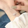 Exquisite S999 Pure Silver Starry Zircon Beaded Bracelet - Versatile Korean Style Women's Luxury Jewelry