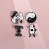 Unique Alloy Cartoon Character Brooch Colorful Fun Decorative Pin For All Occasions