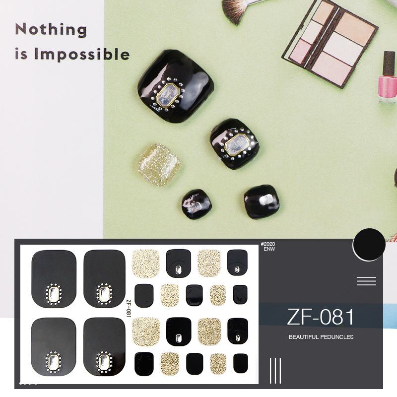 Наклейки на ногти с 3D-ромбовидным узором: Водостойкий, долговечный, отбеливающий для ног