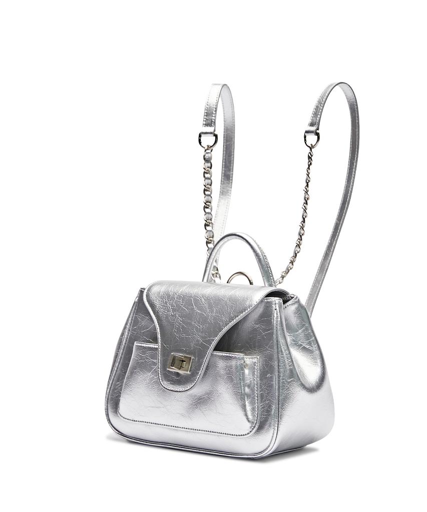 Apoa. Pao Chain Backpack Silver