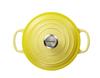 Литая эмалированная кастрюля Le Creuset Signature Cocotte Ronde 18 см Soleil Gas IH, совместимая с японской духовкой [Авторизованный продукт]