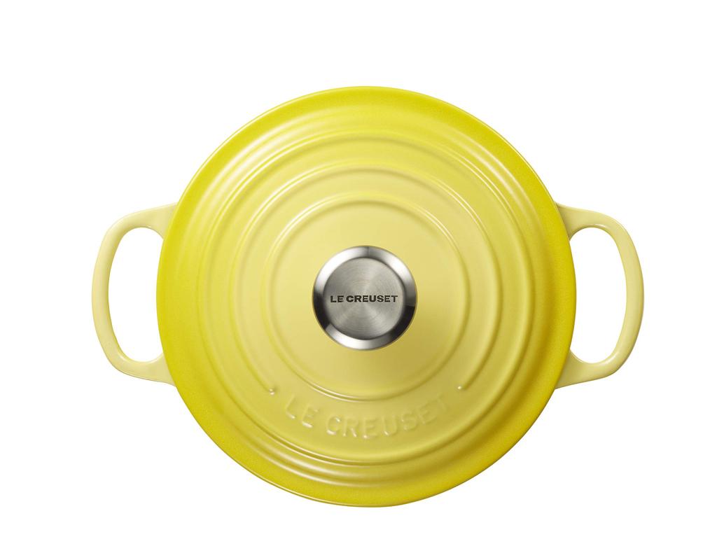 Литая эмалированная кастрюля Le Creuset Signature Cocotte Ronde 18 см Soleil Gas IH, совместимая с японской духовкой [Авторизованный продукт]