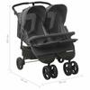 Twin Stroller Anthracite Steel
