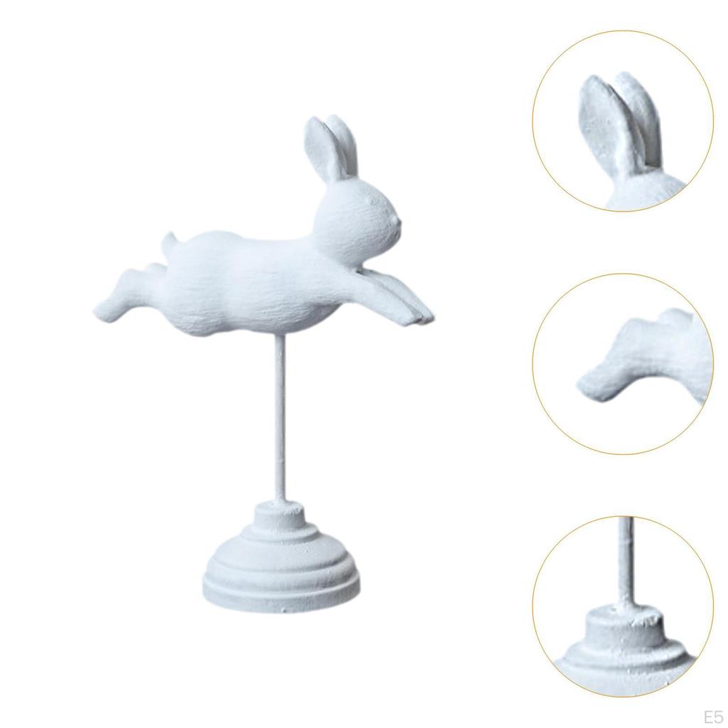 Easter Bunny Sculpture Small Rabbit Figure for Home Tabletop
