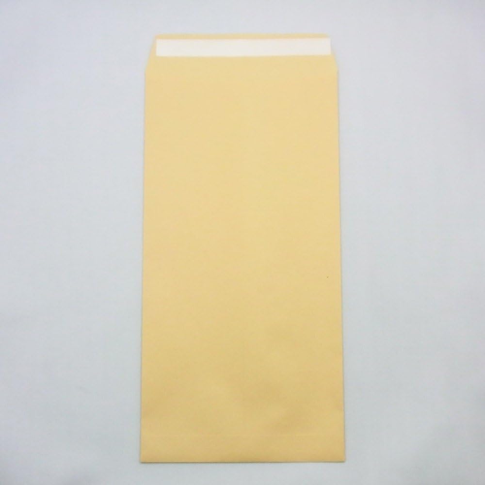 Marui PNO-138 Envelopes, Long No. 3, Brown Envelopes, Kraft Envelopes with Tape, 100 Sheets